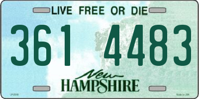 NH license plate 3614483
