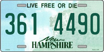 NH license plate 3614490