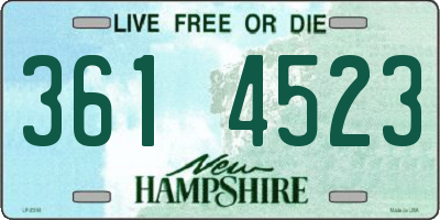 NH license plate 3614523