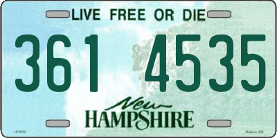 NH license plate 3614535