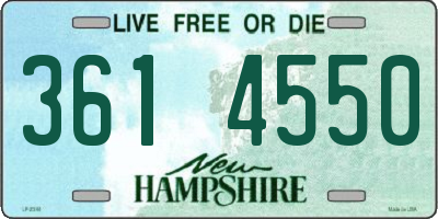 NH license plate 3614550