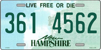 NH license plate 3614562