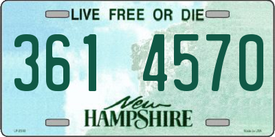 NH license plate 3614570