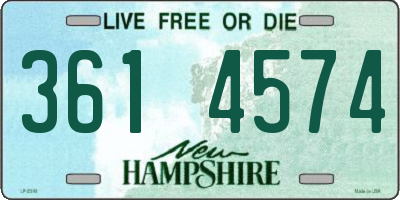 NH license plate 3614574