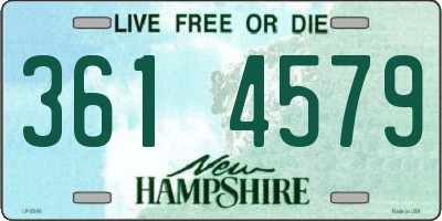 NH license plate 3614579