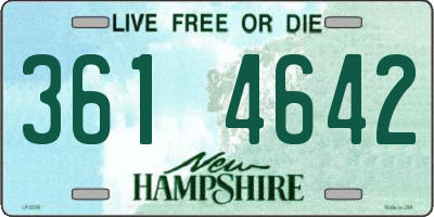 NH license plate 3614642