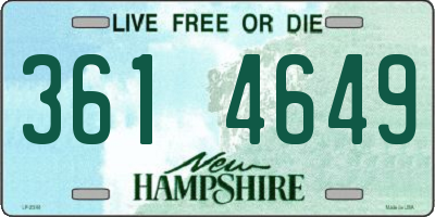 NH license plate 3614649