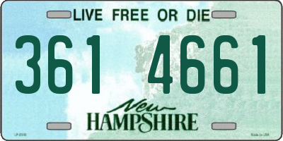 NH license plate 3614661