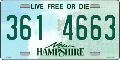 NH license plate 3614663