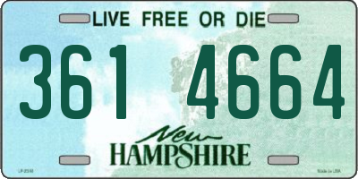 NH license plate 3614664