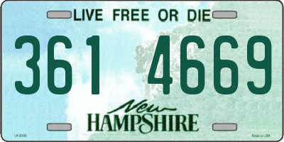 NH license plate 3614669