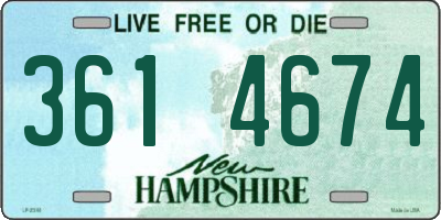 NH license plate 3614674