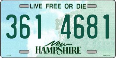 NH license plate 3614681