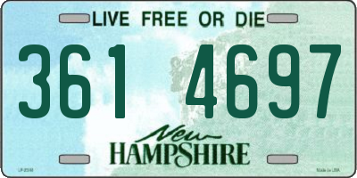 NH license plate 3614697