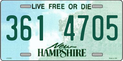 NH license plate 3614705