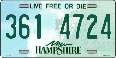 NH license plate 3614724