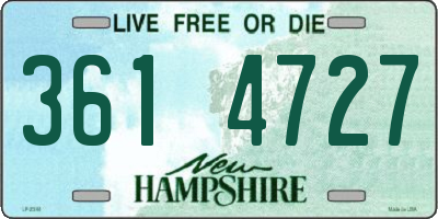 NH license plate 3614727