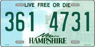 NH license plate 3614731