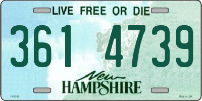 NH license plate 3614739