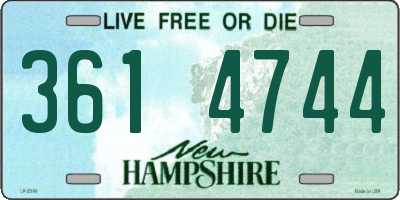 NH license plate 3614744