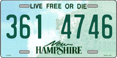 NH license plate 3614746