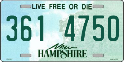 NH license plate 3614750