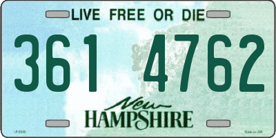 NH license plate 3614762