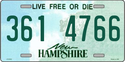 NH license plate 3614766