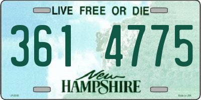 NH license plate 3614775