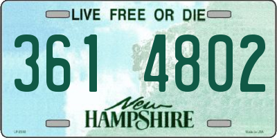 NH license plate 3614802