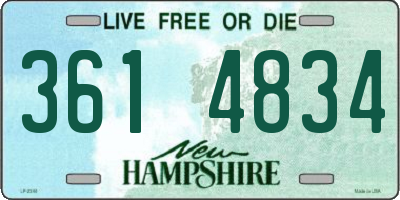 NH license plate 3614834