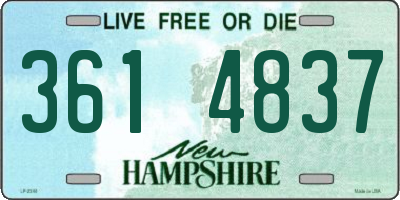 NH license plate 3614837
