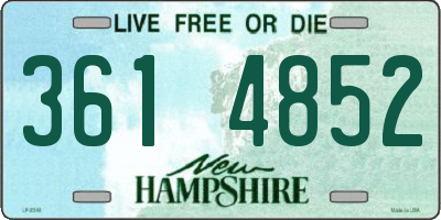 NH license plate 3614852