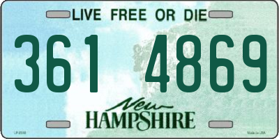 NH license plate 3614869