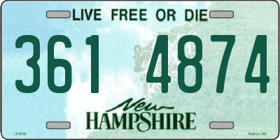 NH license plate 3614874
