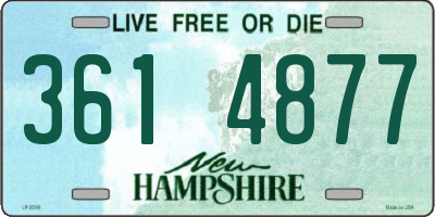 NH license plate 3614877