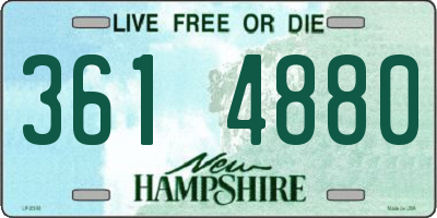 NH license plate 3614880