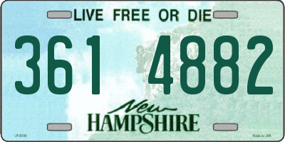 NH license plate 3614882