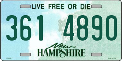 NH license plate 3614890
