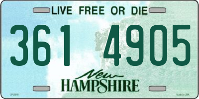 NH license plate 3614905