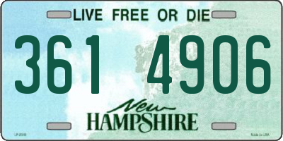 NH license plate 3614906