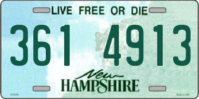 NH license plate 3614913