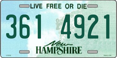 NH license plate 3614921