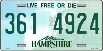NH license plate 3614924