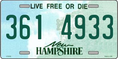 NH license plate 3614933