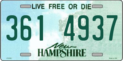 NH license plate 3614937