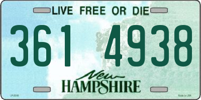 NH license plate 3614938