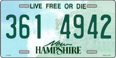 NH license plate 3614942