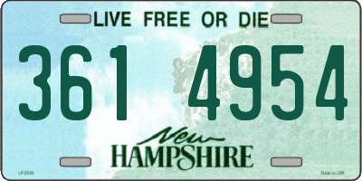 NH license plate 3614954