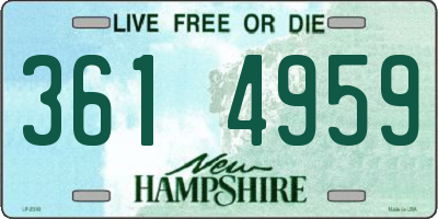 NH license plate 3614959
